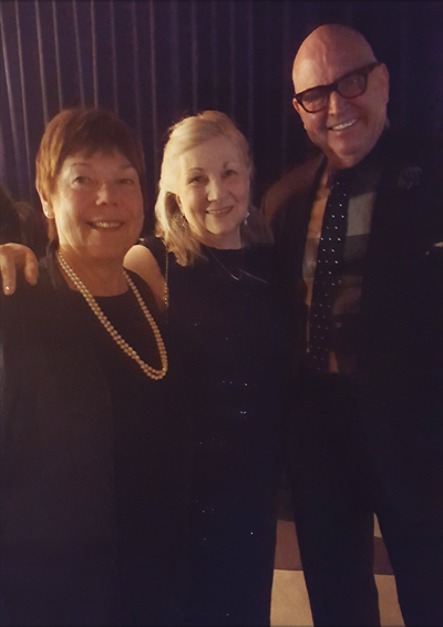 (Left to Right) (name), Lynette Berg Robe, and Hon. Thomas Trent Lewis, Judge of the Superior Court of California in Los Angeles. Photo: Leon Bennett 